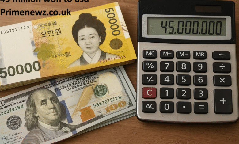 45 Million Won to USD