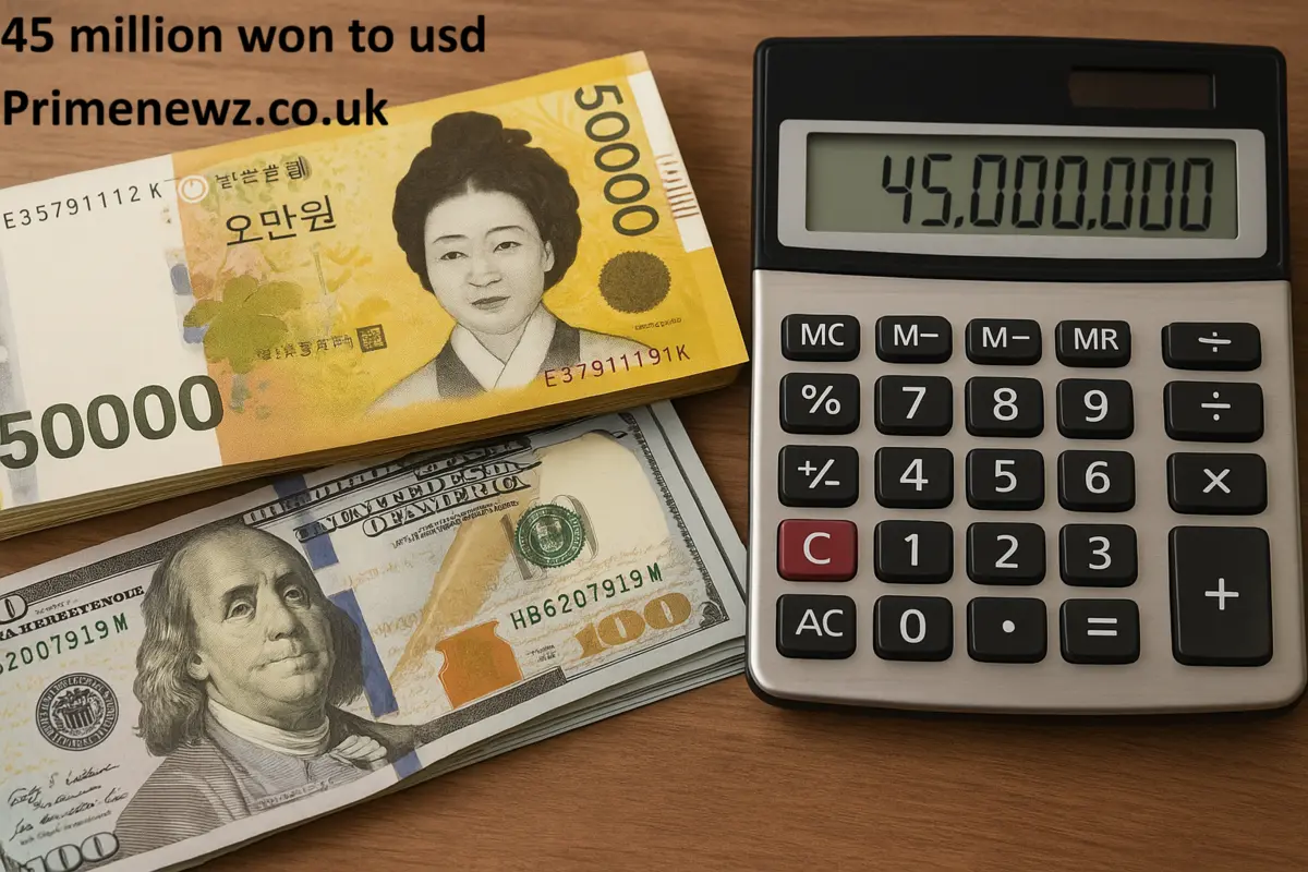 45 Million Won to USD