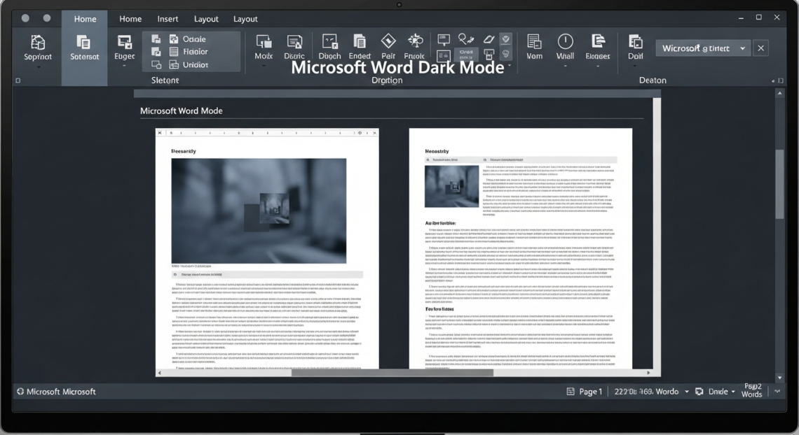 microsoft word dark mode