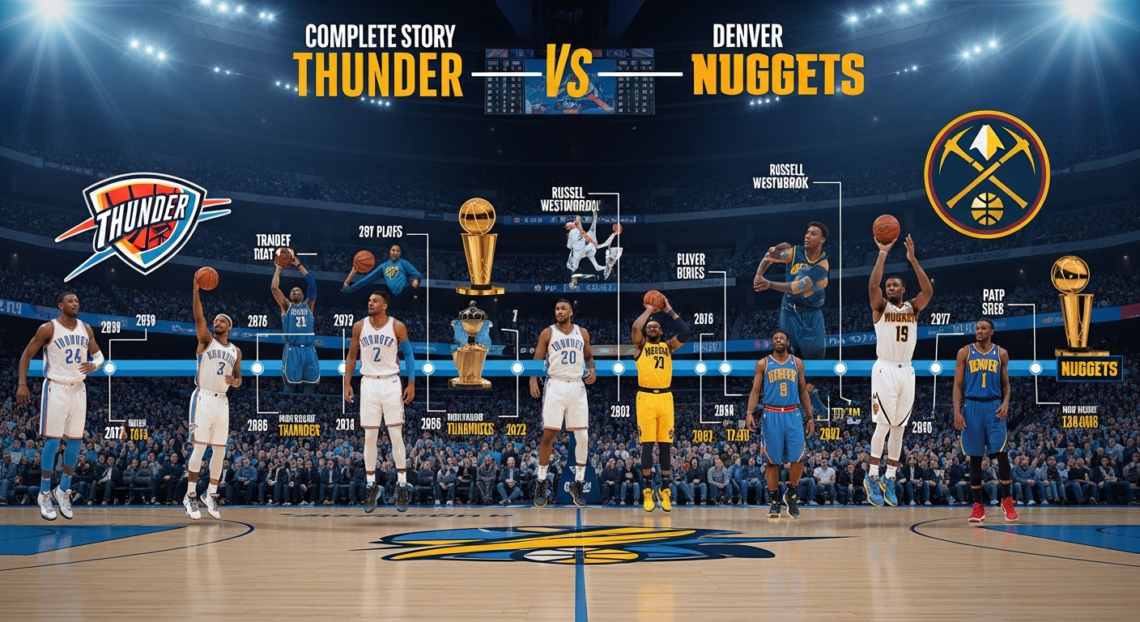 Oklahoma City Thunder vs Denver Nuggets timeline