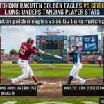 tohoku rakuten golden eagles vs seibu lions match player stats